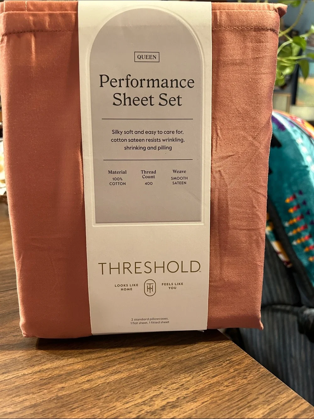 Threshold Performance Sheet Set - Terracotta Rust